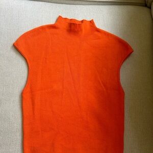 Le Lis Bold Orange Knit Top